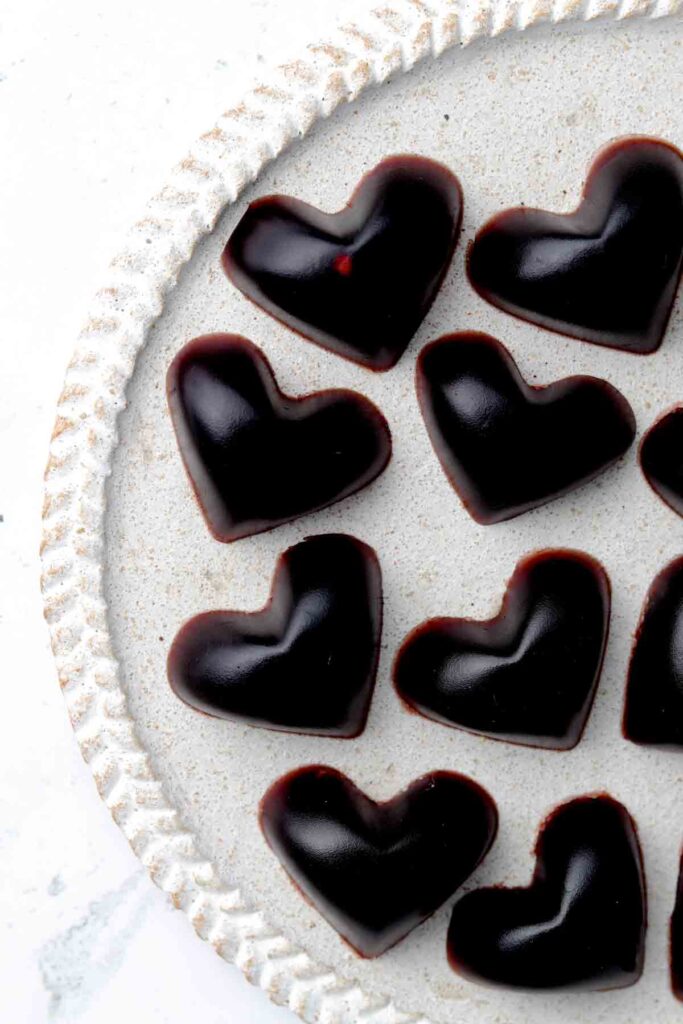 cute little heart gummies