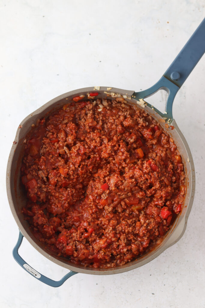 paleo sloppy joe in a pan