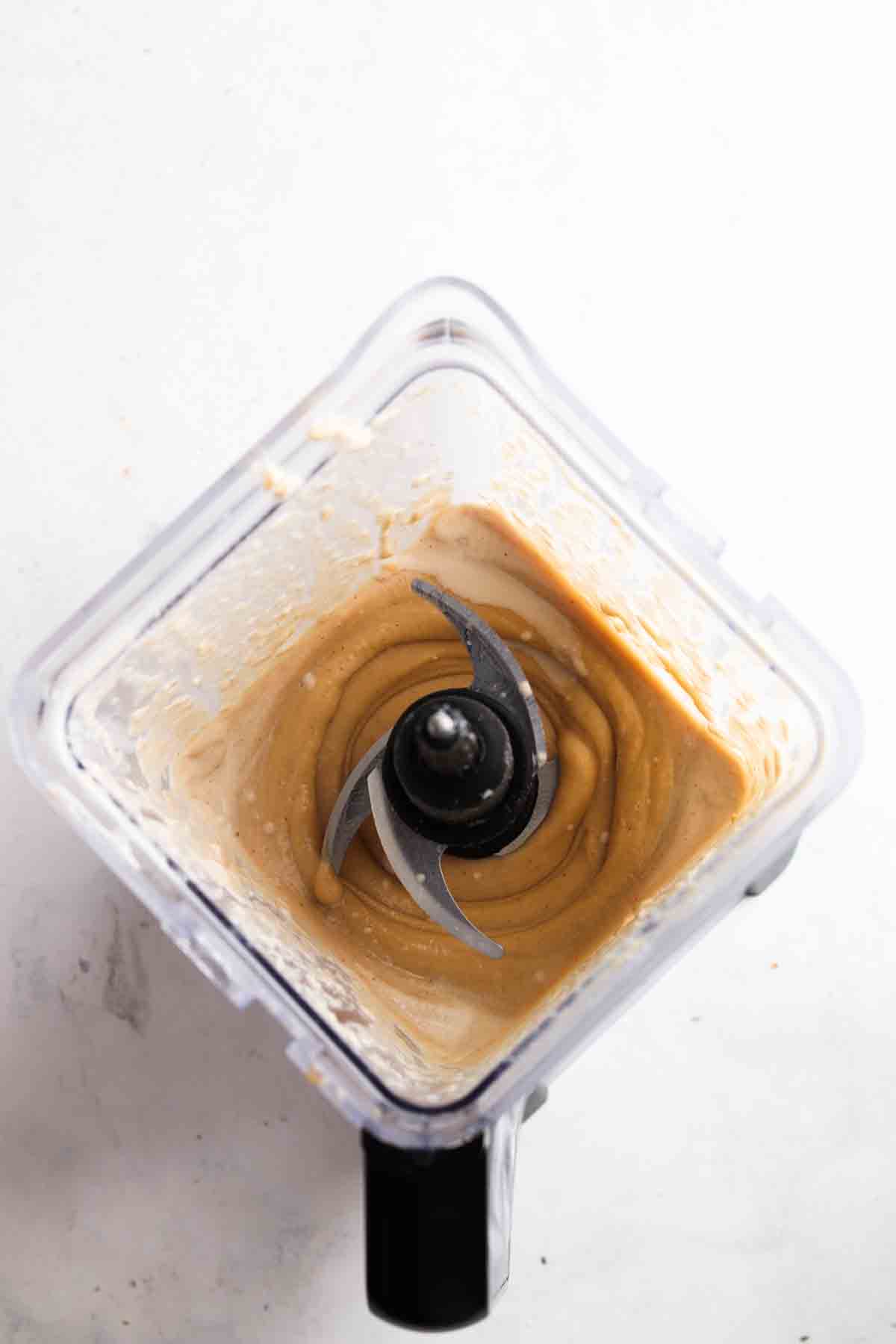 Blended peanut butter cashew cream.