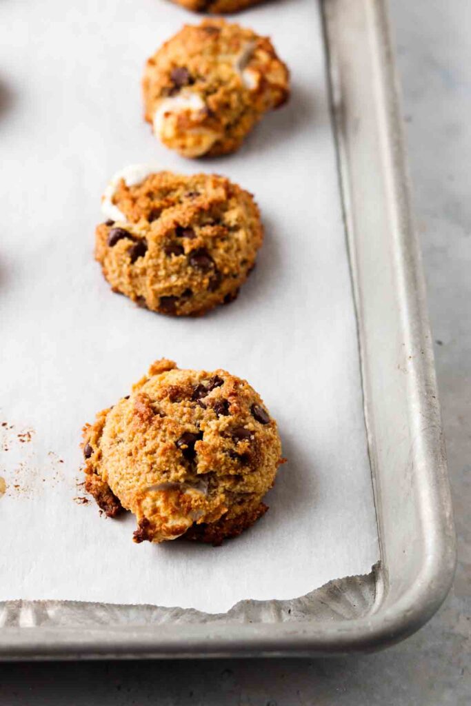 baked cookies on a tray