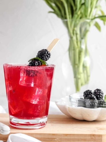 Blackberry mint mocktail7