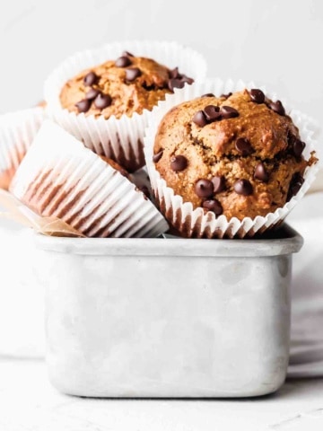 gluten free banana chocolate chip muffins 1