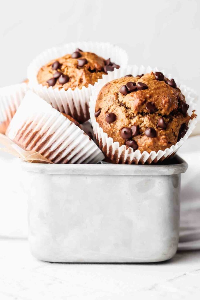 gluten free banana chocolate chip muffins 1