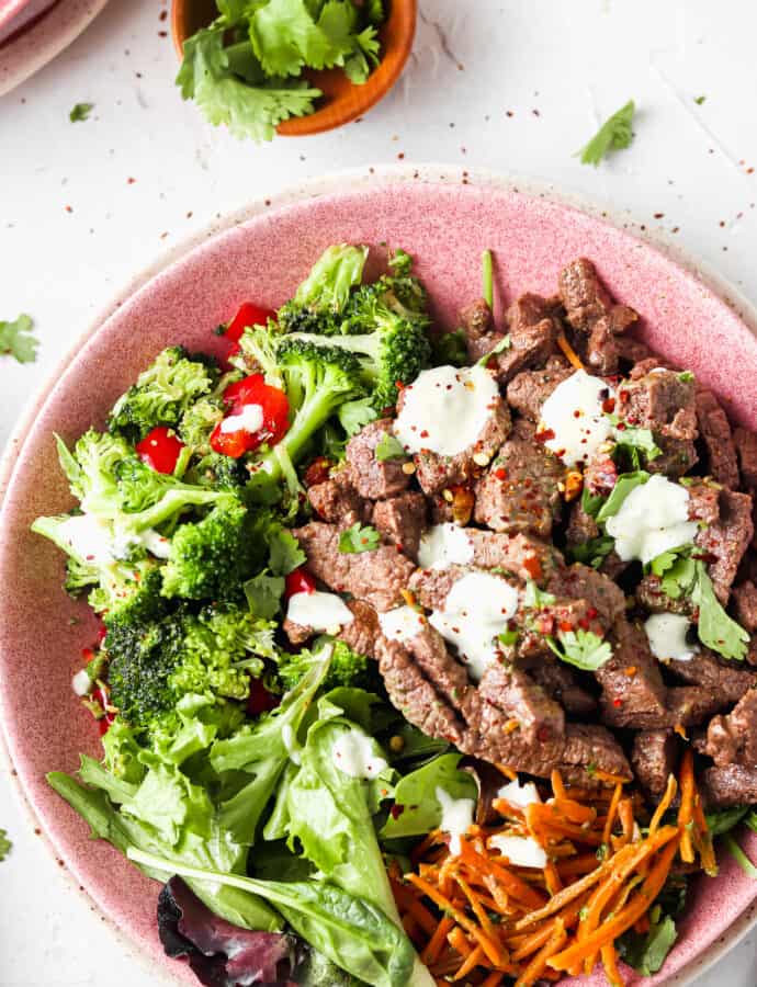 Paleo & Whole30 Banh Mi Steak Bowl