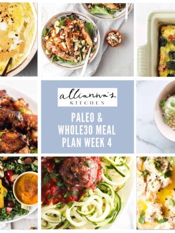 week 4 meal plan