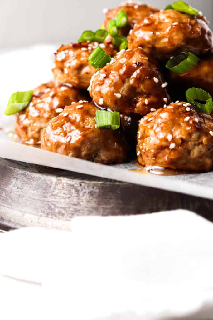 Chicken Teriyaki Meatballs | Alliannas Kitchen