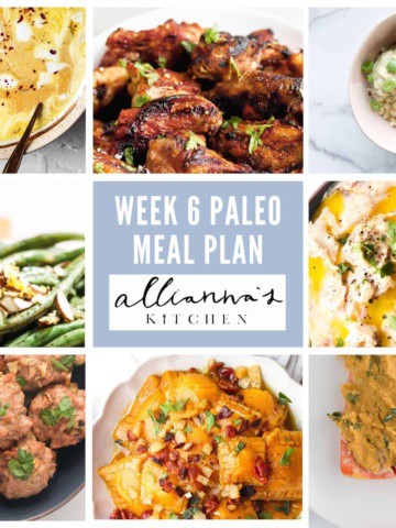 week 6 meal plan