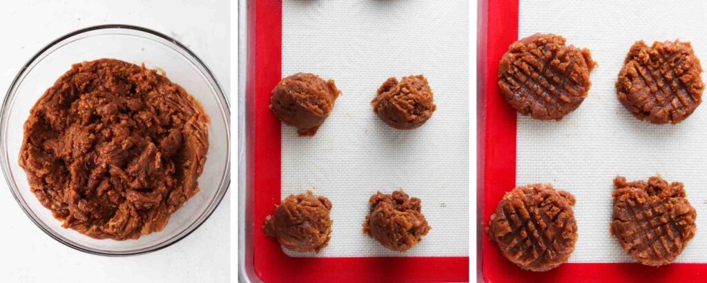 how to make dairy free peanut butter cookies step by step