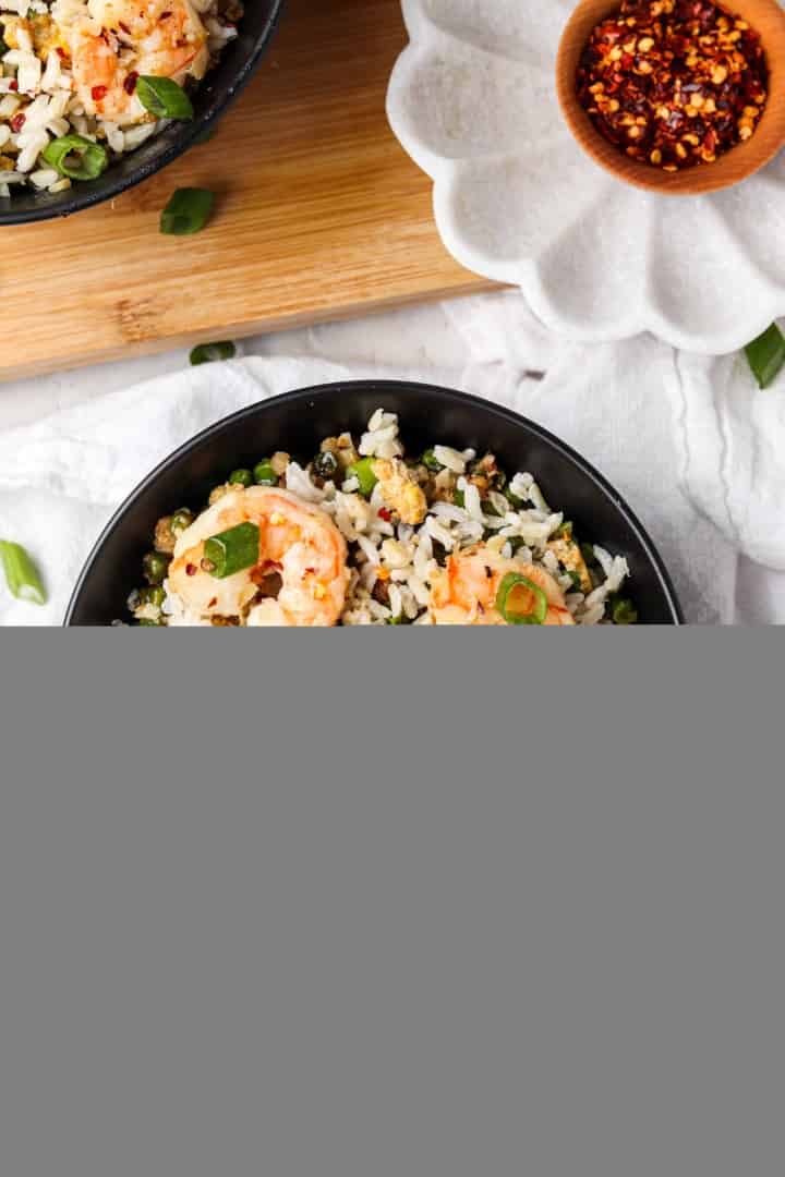 Shrimp Fried Cauliflower Rice (Paleo, Keto, AIP, Whole30) Allianna's