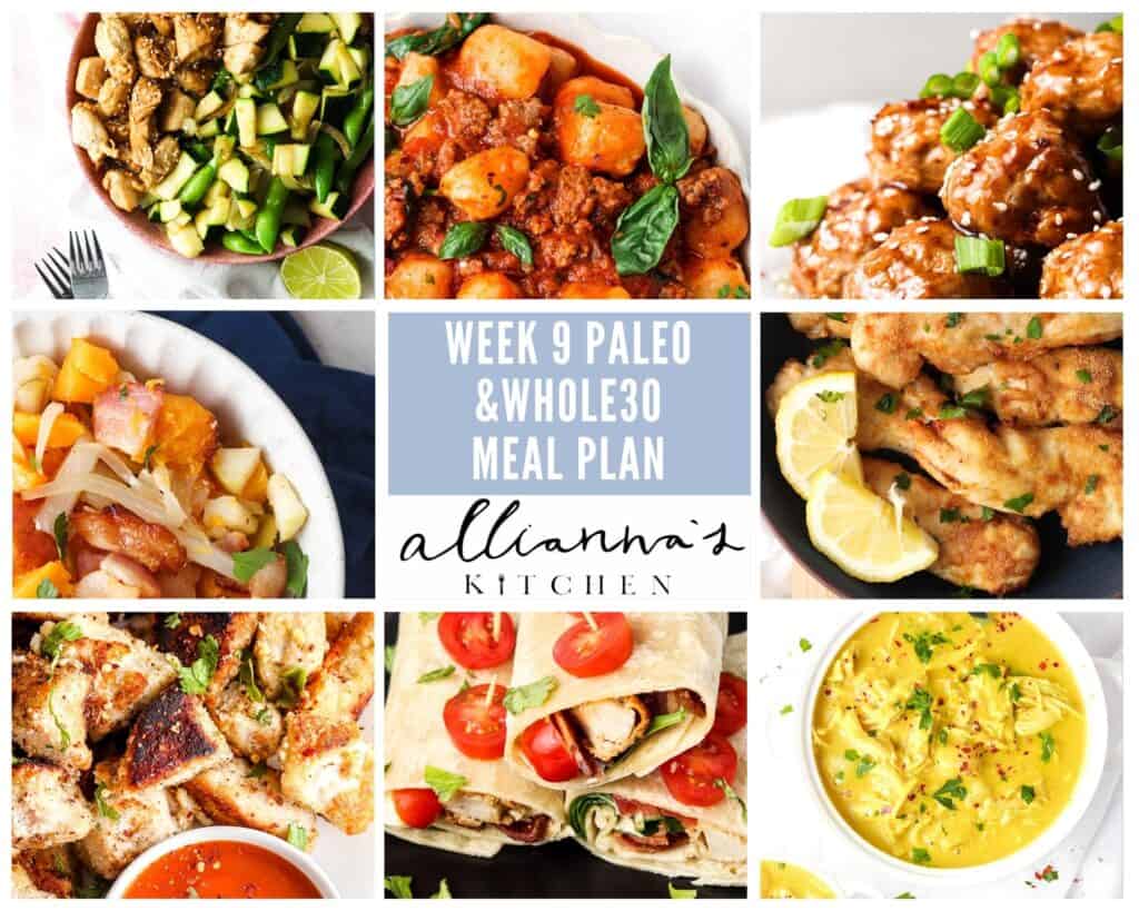whole30 week 9 meal plan meals