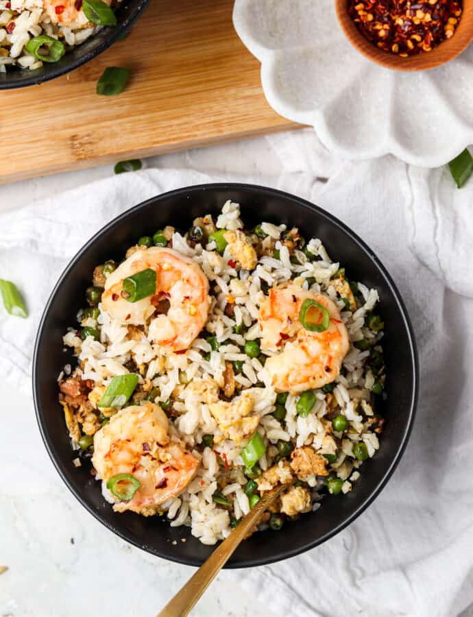 gluten free paleo meal plan fried shrimp rice