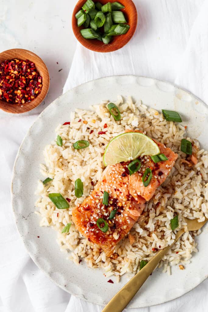 honey sriracha salmon