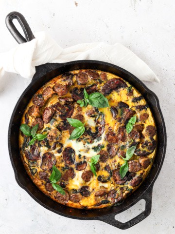 Spinach Mushroom Frittata 2 scaled