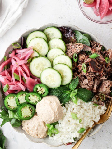 shredded lamb bowl 1