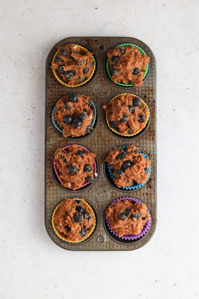 cooked blueberry muffins