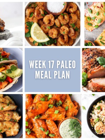 Weekly Meal Plan Photo Collage