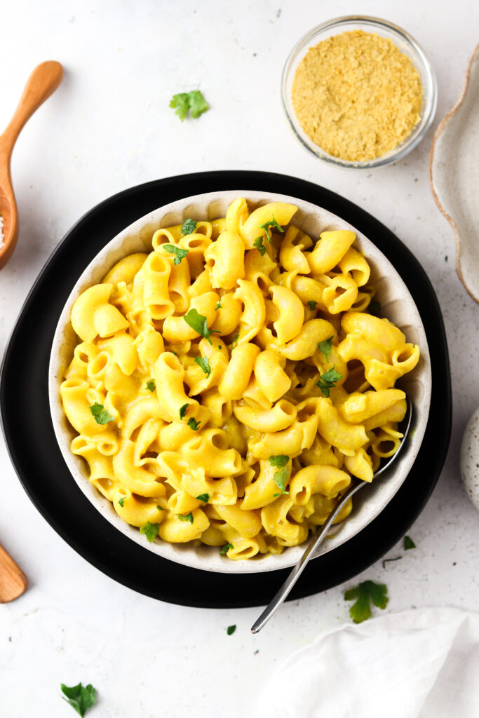 paleo mac and cheese in a bowl