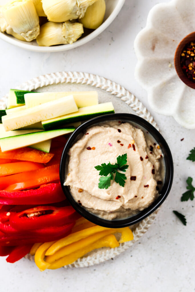 paleo hummus in a bowl