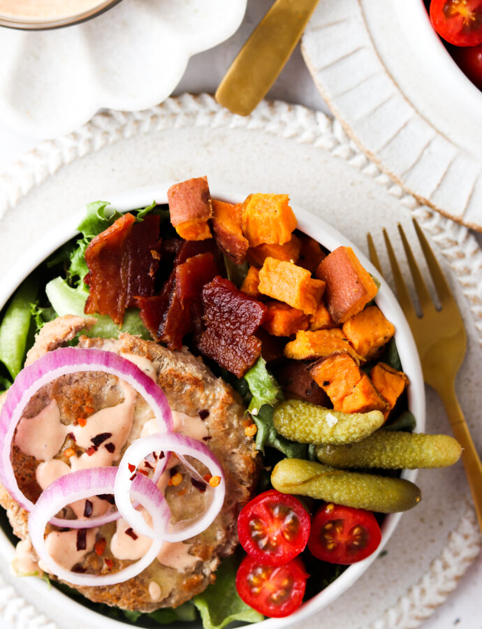 Deconstructed Burger Bowls (AIP, Whole30)
