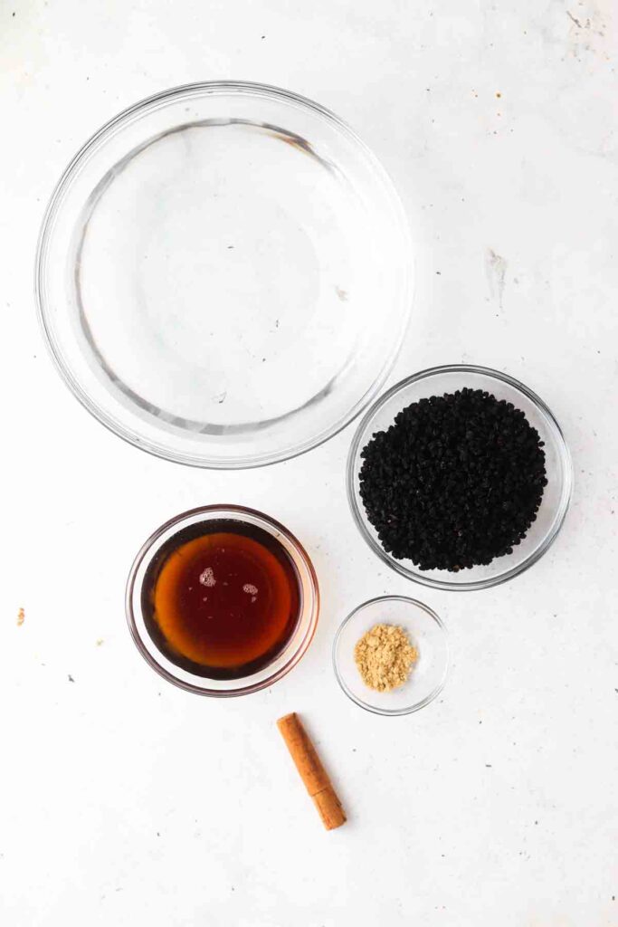 elderberry syrup ingredients laid out