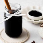 elderberry syrup in a mason jar