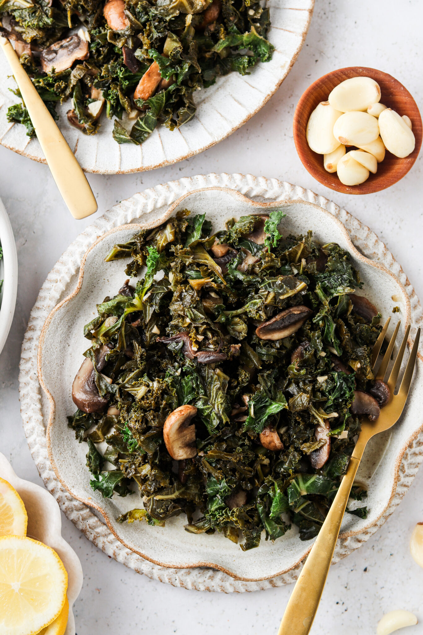 Sauteed Kale And Mushrooms Allianna's Kitchen