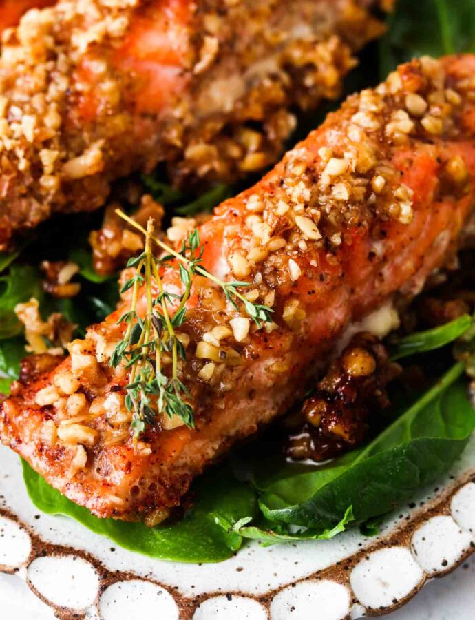 Maple Crusted Salmon (Gluten Free, AIP Option)