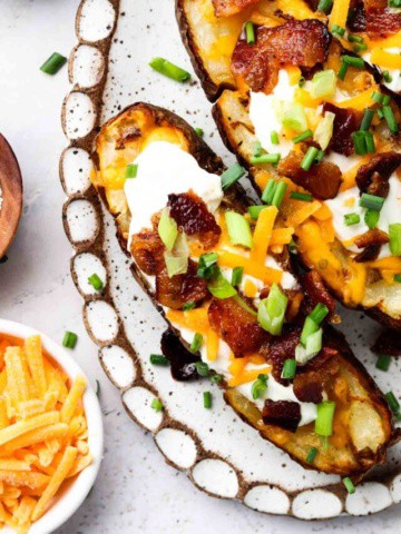 cropped air fryer potato skins 2