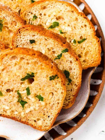 cropped vegan garlic bread 8