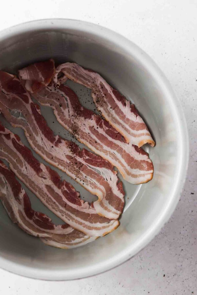 raw bacon in the instant pot