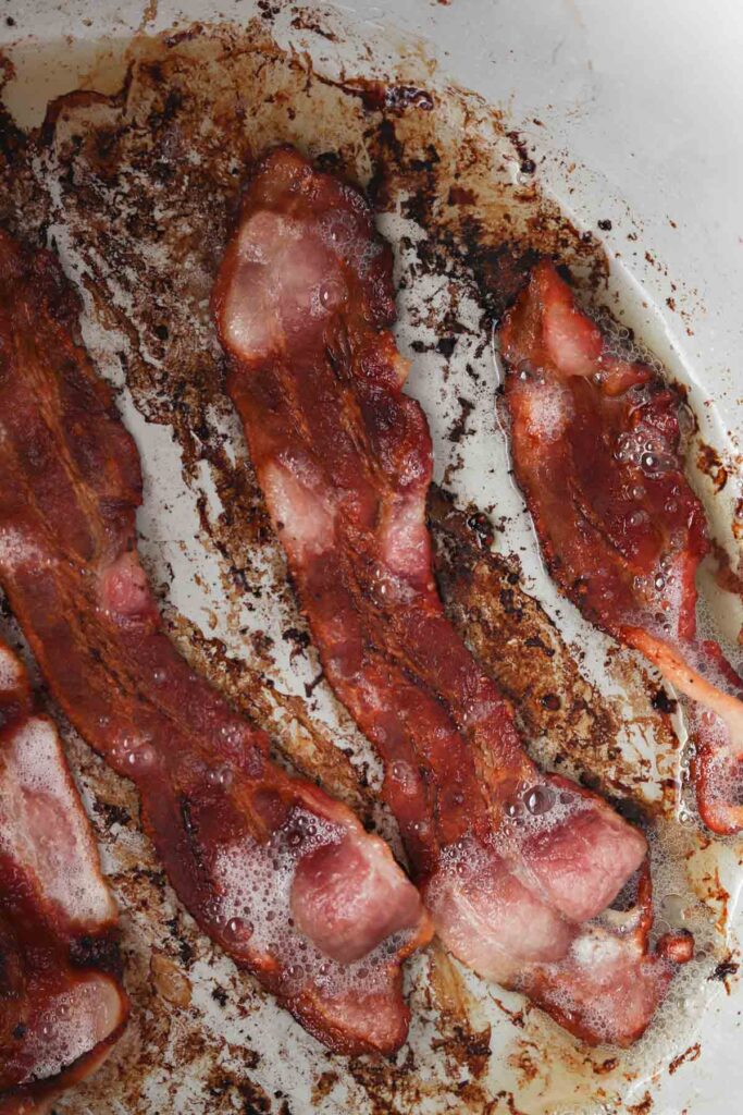 close up bacon in the instant pot