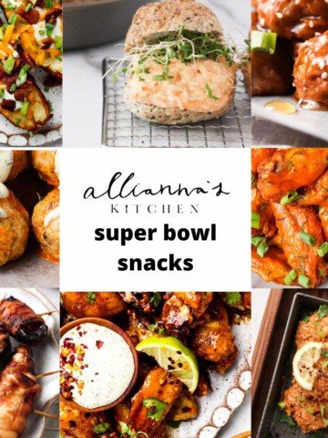 round up of all of my favorite paleo super bowl snacks