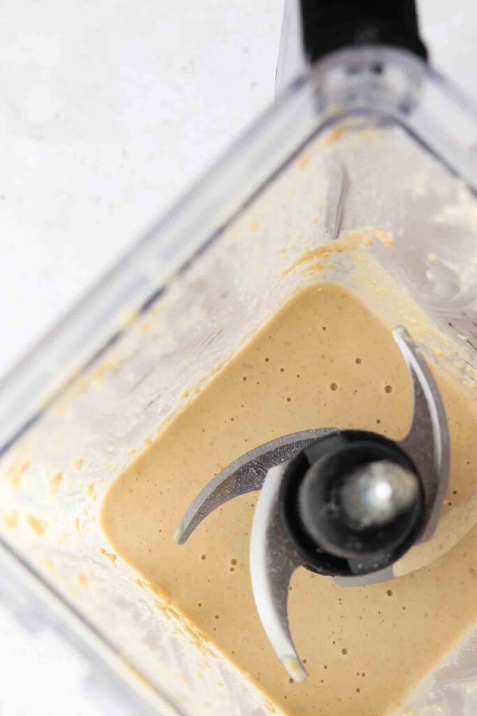 cashew cheese in the blender