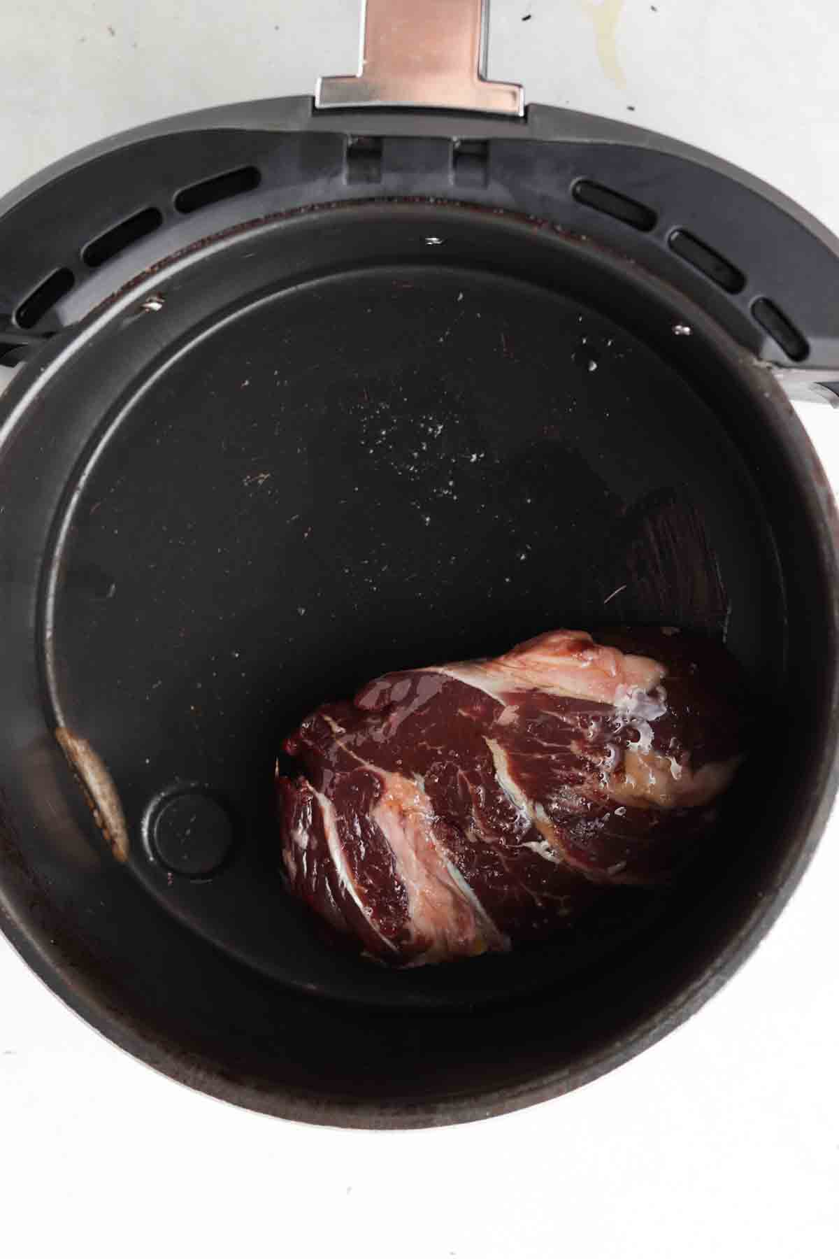 Filet Mignon in air fryer.