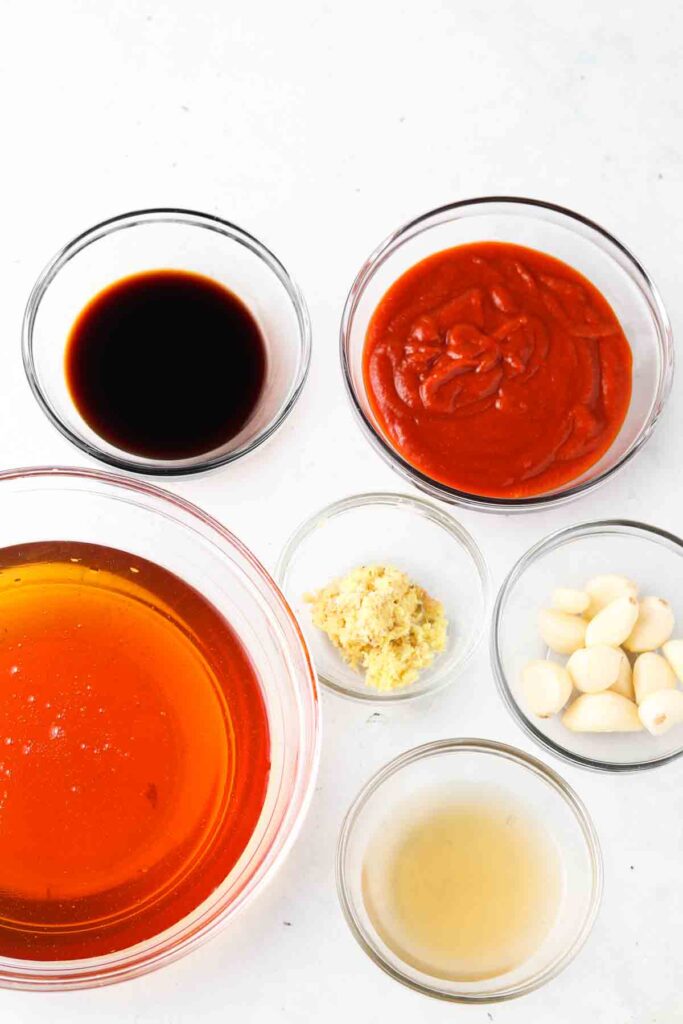 asian sauce ingredients in a bowl