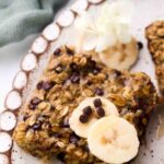 beautiful plate of zucchini oatmeal bars