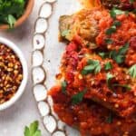 stuffed cabbage laying on a tray