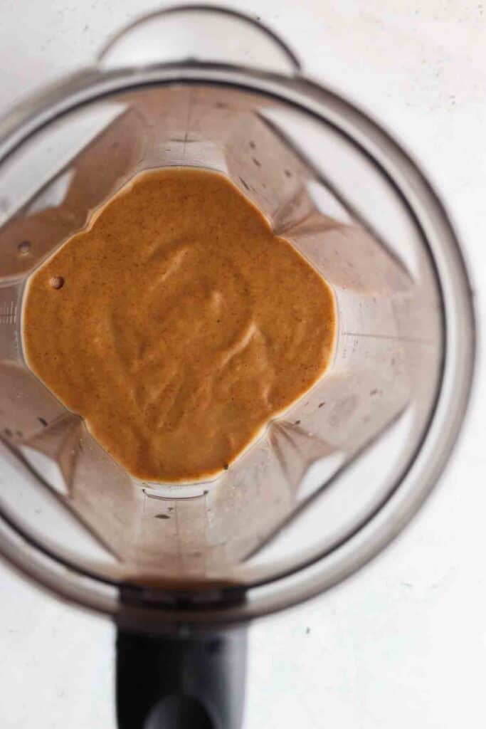 creamy pumpkin mousse in the blender