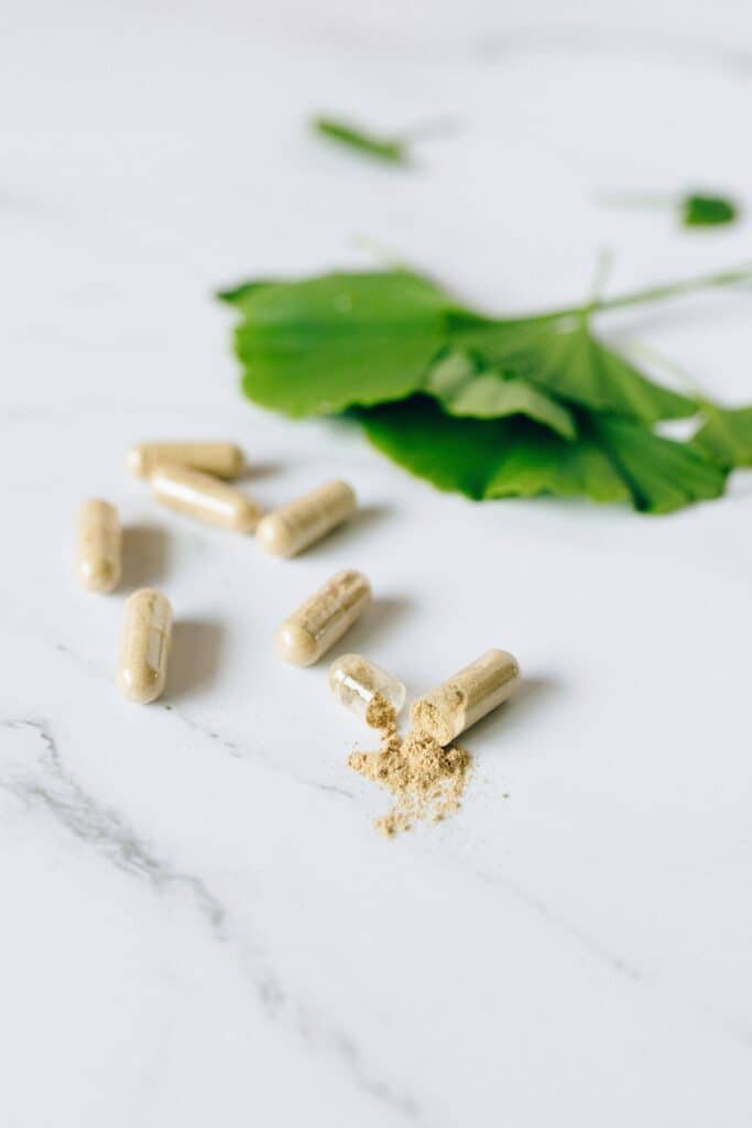 magnesium supplement laid out