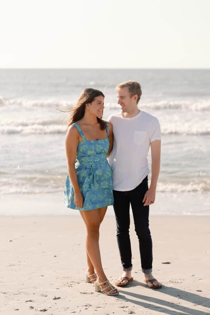 picture of a husband and wife on the beach