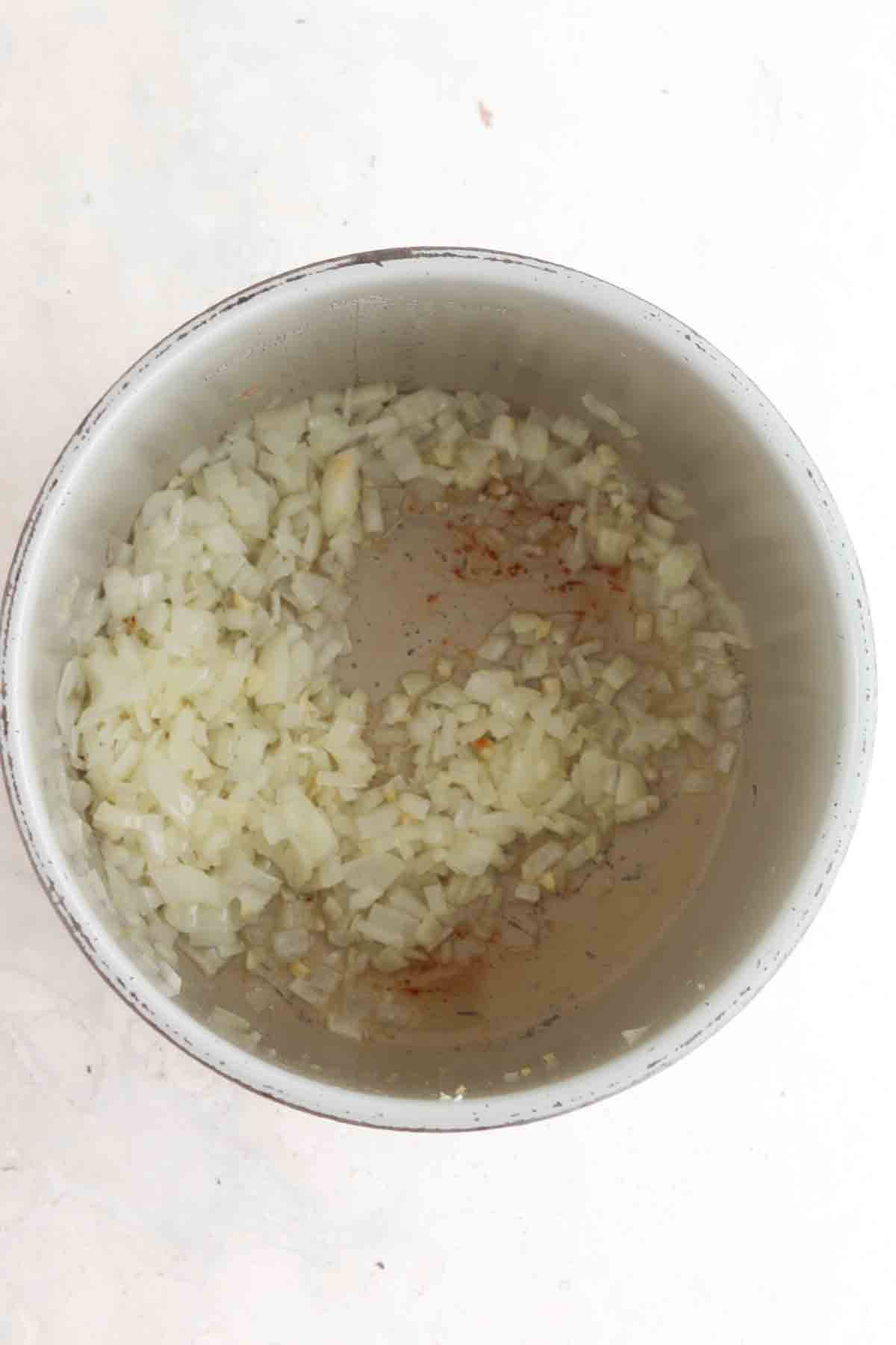 Sautéd onions in a instant pot.