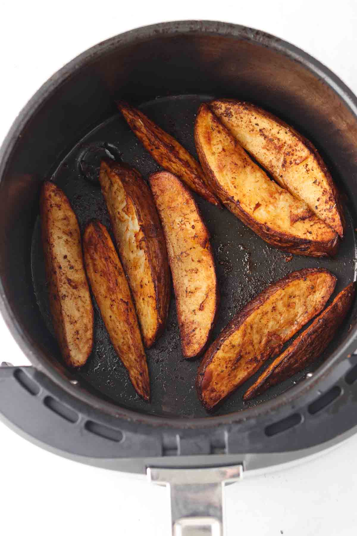 Potato skins in the air fryer.