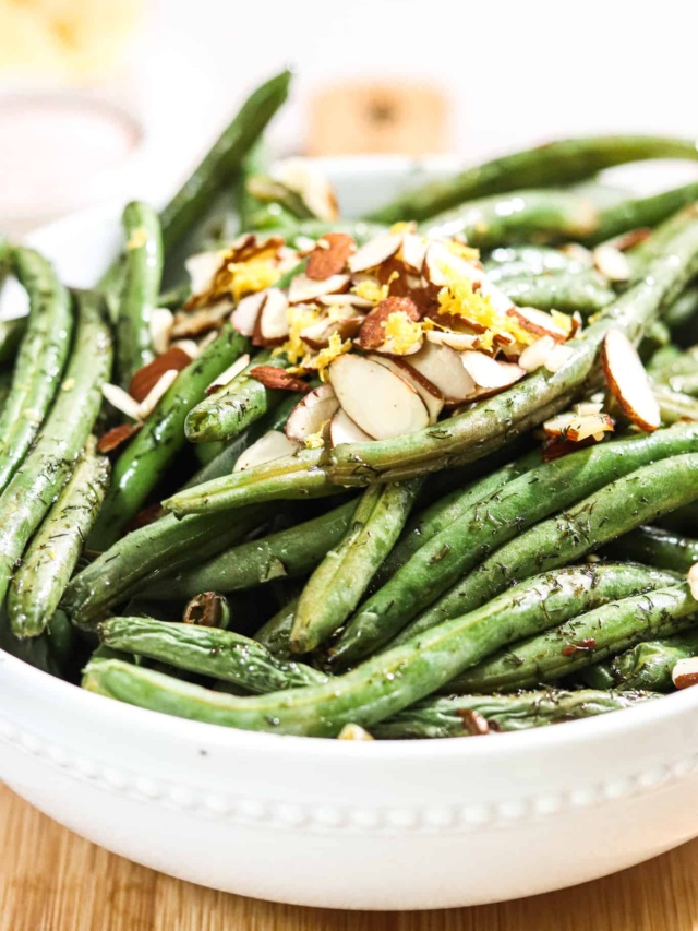 easy air fried green beans