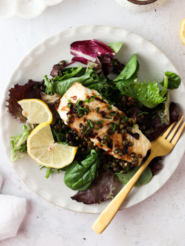 chilean sea bass in lemon caper sauce