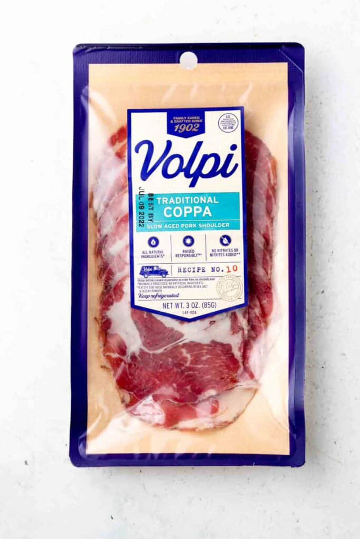 Package of Volpi coppa unopened. 